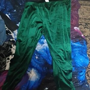 SHEIN Emerald Velvet Trousers